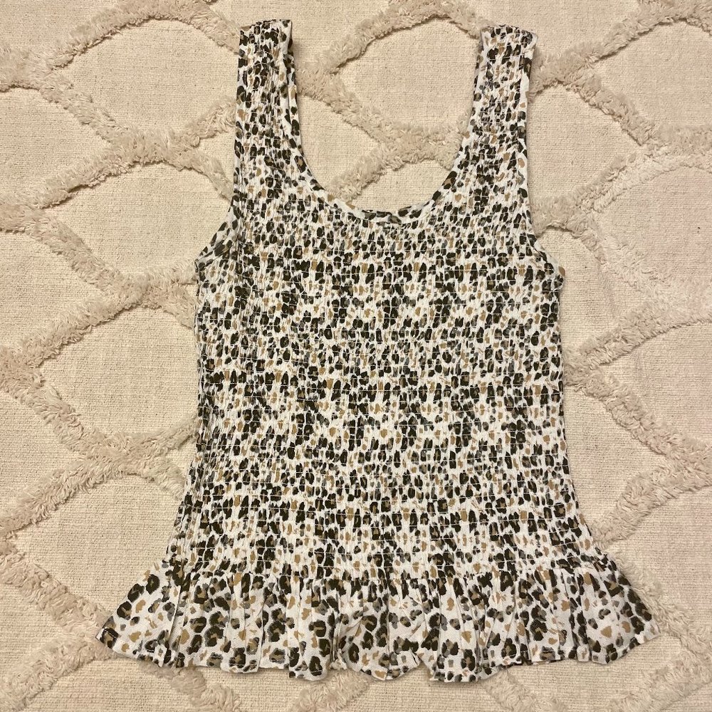 Scrunch Cheetah Tank Top